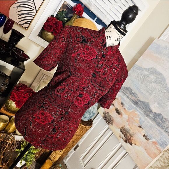 Vintage R & K Original Paisley Print Stylish Statement Top. - Picture 12 of 15